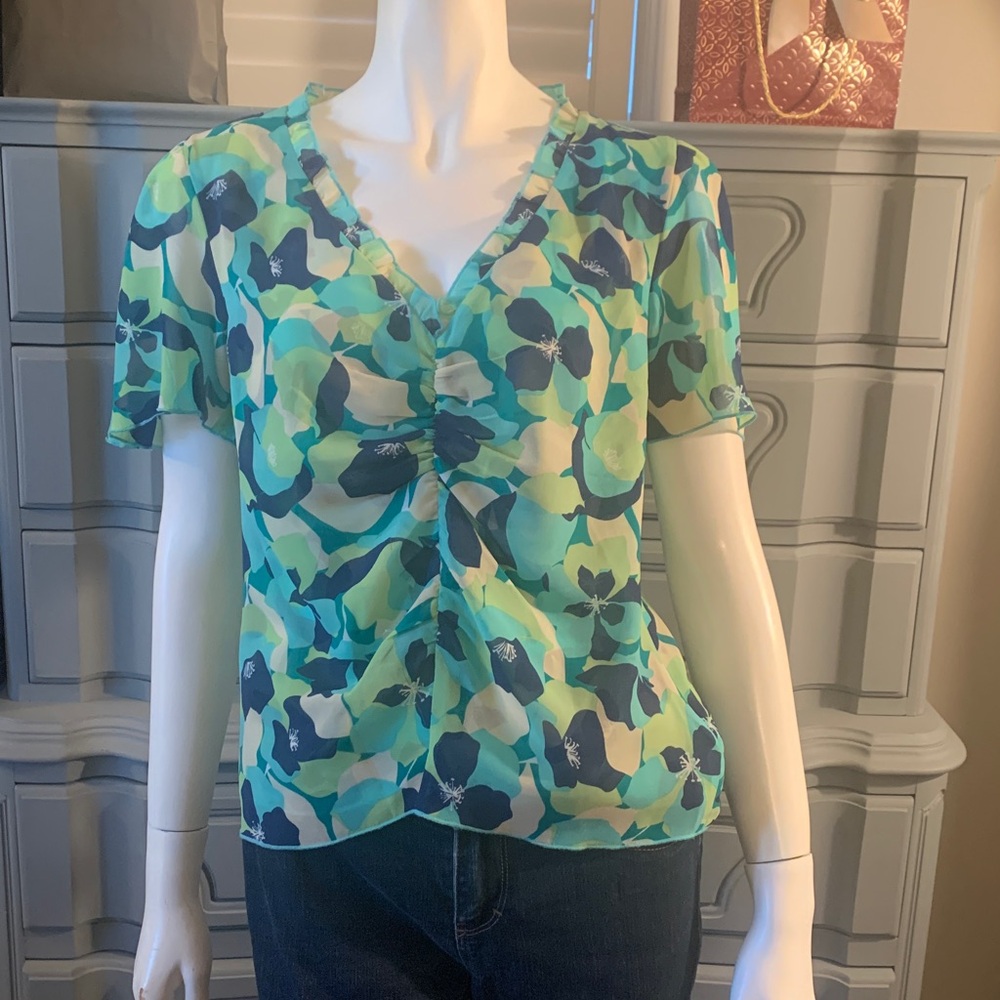 💙💚 CAbi Trixie #6087 Top XS